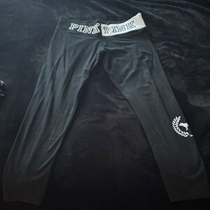 PINK Victoria's Secret Black and White Leggings